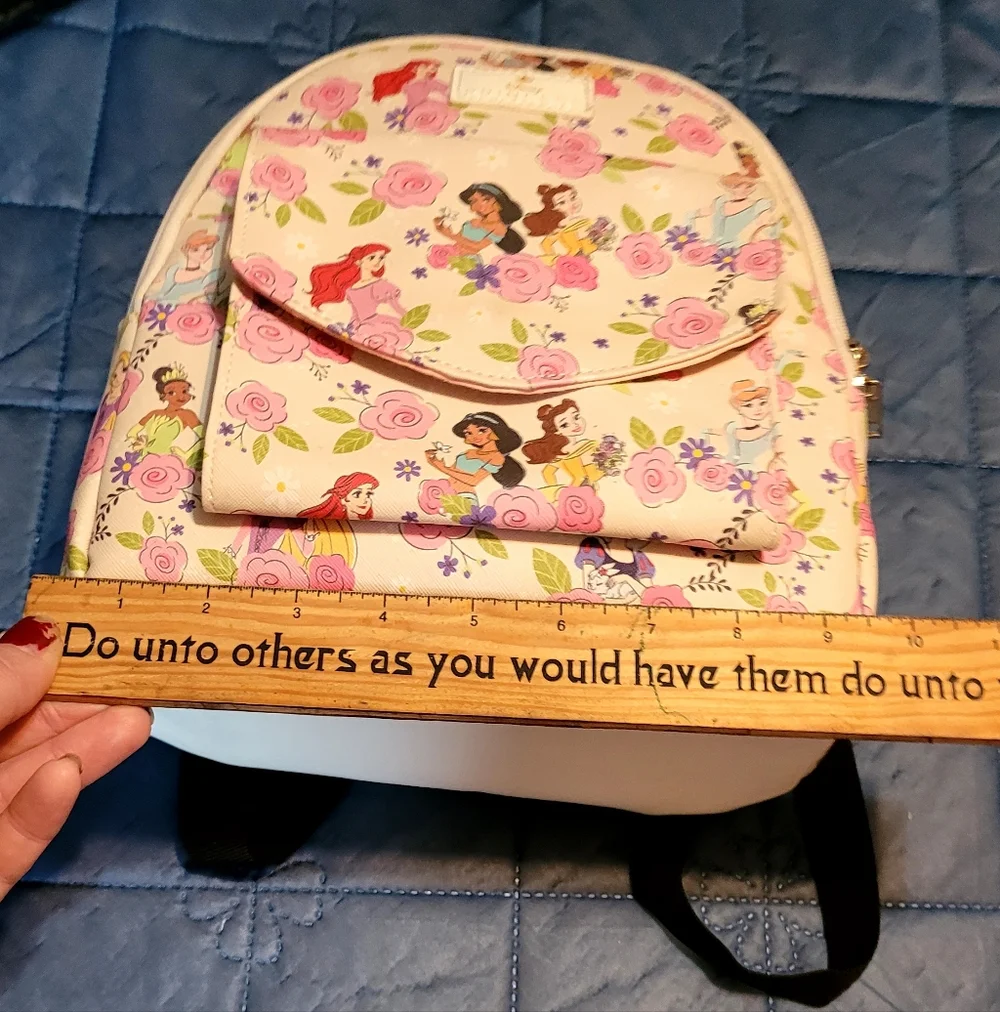 Disney Princess Mini Floral Backpack NWOT - Picture 8 of 10